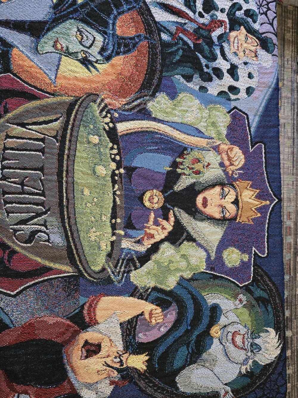 Disney Villains woven throw medium size Wall Tapestry - Multicolor Fantasy Art